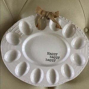 Mud Pie Egg plate